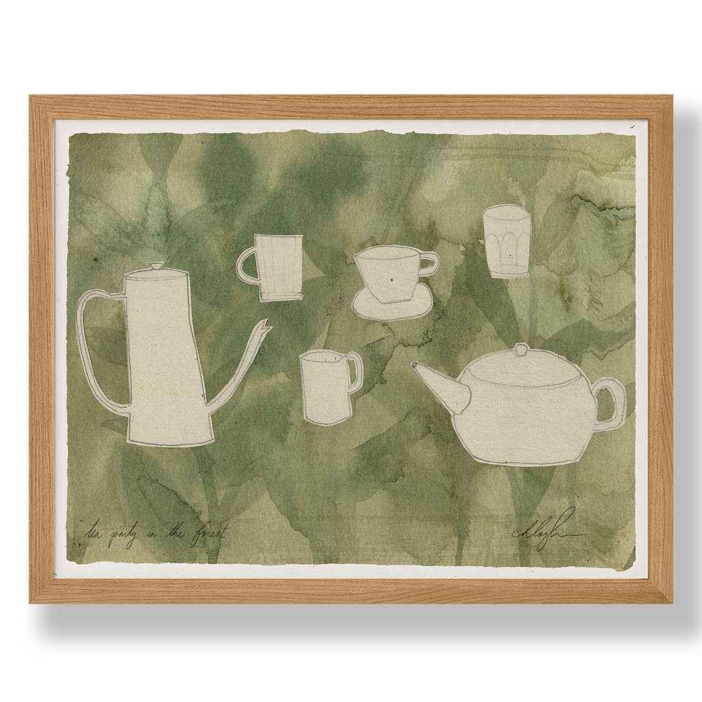 Tea Table Scape Art Print