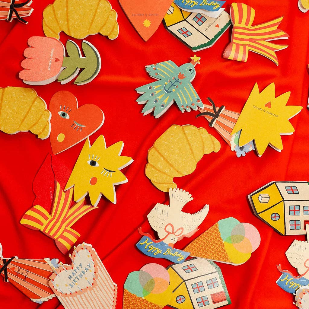 Tiny Greeting Cards by Isatopia at Golden Rulre Gallery