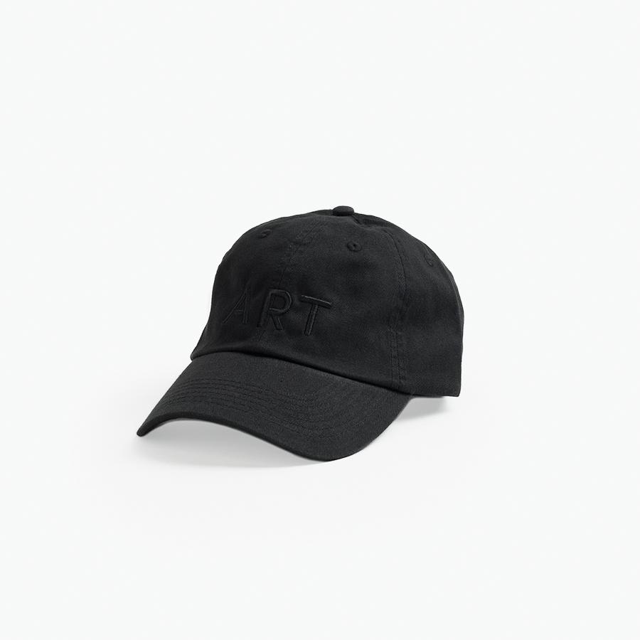 Art Every Day Cap in Black | Black on Black Embroidered Cap | Poketo | Golden Rule Gallery | Excelsior, MN