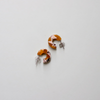 Dandelion Patterned Mali Hoop Earrings by Nat + Noor Jewelry 