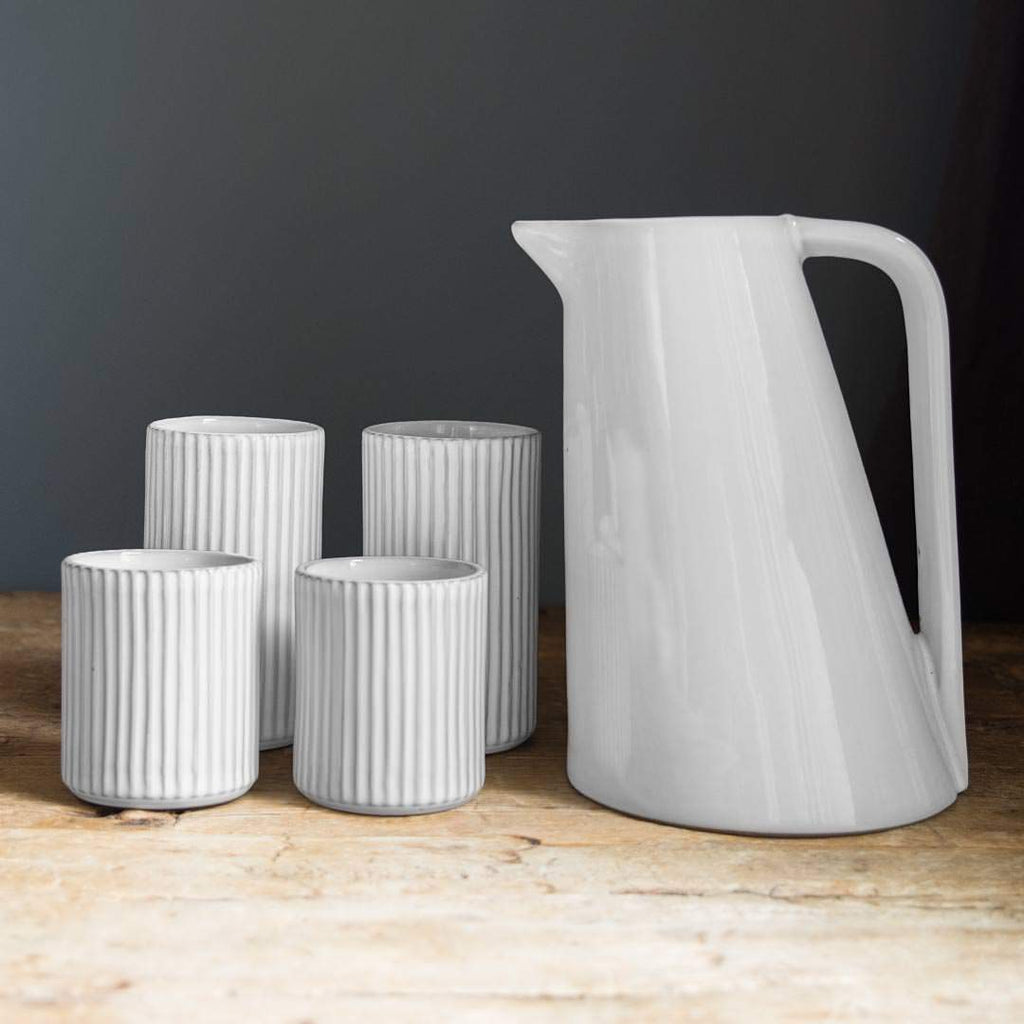 White Cambria Tumbler | Gather & Serve | Golden Rule Gallery | Excelsior, MN