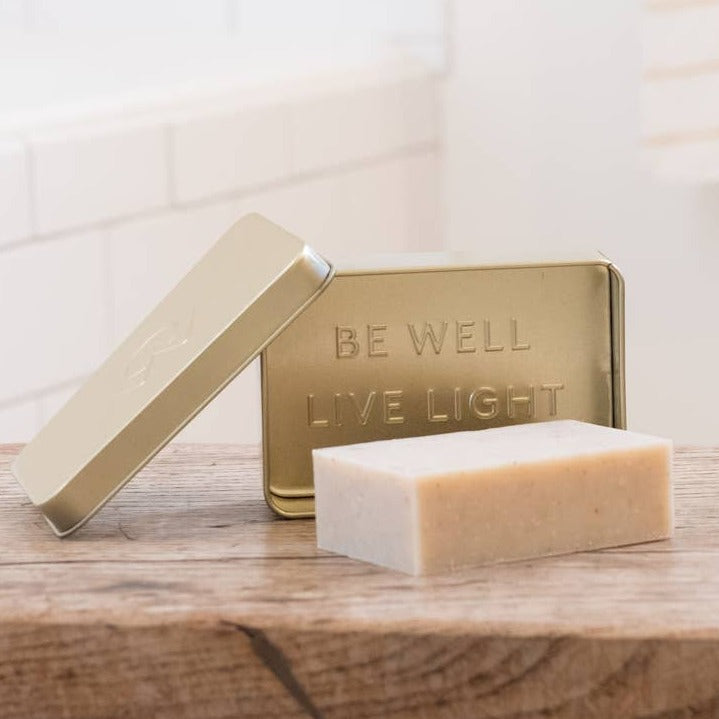 Eco Friendly and Sustainable Travel Soap Bar with Tin 
