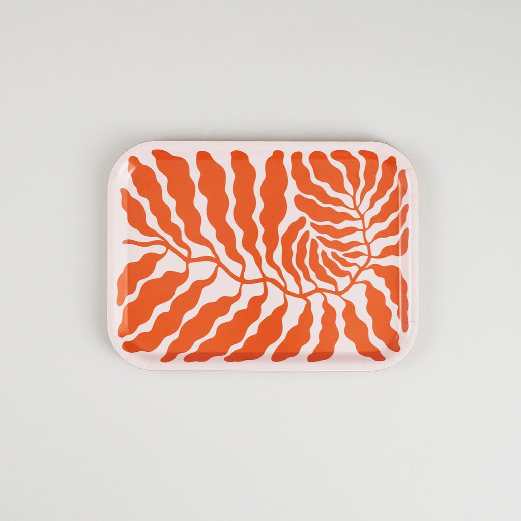 Wrap Orange Leaves Mini Art Decorative Tray