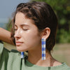 Casa Clara | Hand-beaded Fringe Earrings | Gingham Pattern | Golden Rule Gallery | Minneapolis | Excelsior