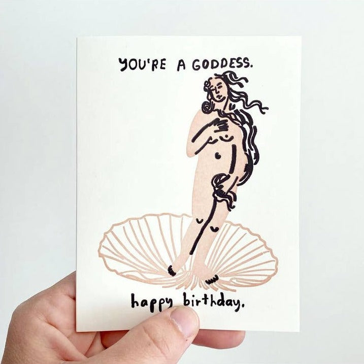Venus Goddess Birthday Card