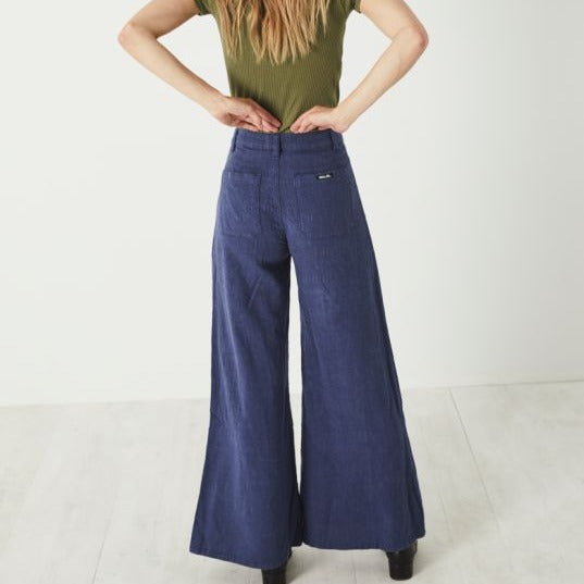 Flared Blue Pants | Super Sailor Pants | French Blue Rollas | Rolla's Flared Pants | Excelsior, MN | Golden Rule Gallery | Pants | Apparel | High Rise French Blue Pants