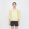 Ventura Blouse in Lemon Grass Yellow | Just Female Apparel | Golden Rule Gallery | Recycled Materials | Ethically Made Summer Clothes | Excelsior, MN