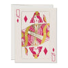 Queen of Diamonds Greeting Card