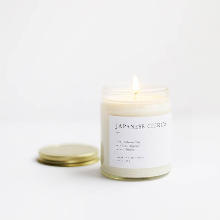 Minimalist Scented Candle Made of Soy
