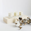 Earthy Scented Set of Three Votive Candles at Golden Rule Gallery 