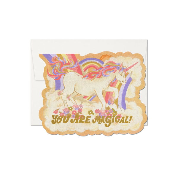 You Are Magical Card | Magical Unicorn Card | Golden Rule Gallery | Unicorn Art Cards | Red Cap Cards | Excelsior, MN