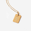 Old English Initial Pendant | Gold Initial Necklace | Gold Layering Necklace
