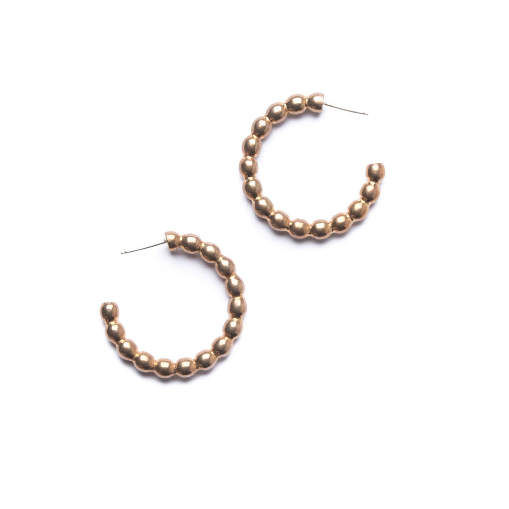 Spindle Hoops | Michelle Starbuck Jewelry | Golden Rule Gallery | Excelsior, MN