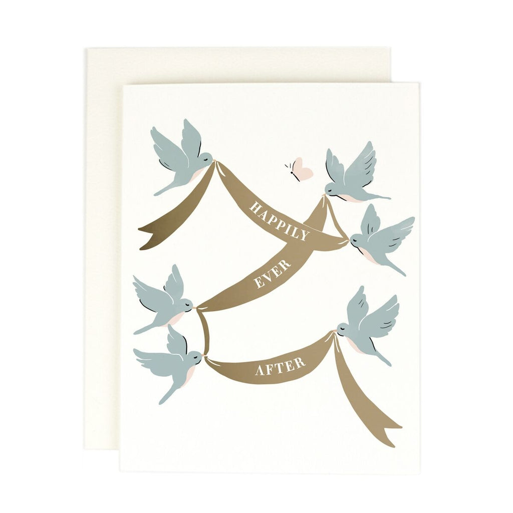 Happily Ever After Card | Newlywed Card | Wedding Cards | Amy Heitman Cards | Golden Rule Gallery | Excelsior, MN