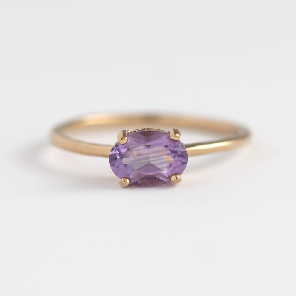 Amethyst Gold Ring | 14K Gold Fill Gemstone Ring | Minette | Golden Rule Gallery | Excelsior, MN