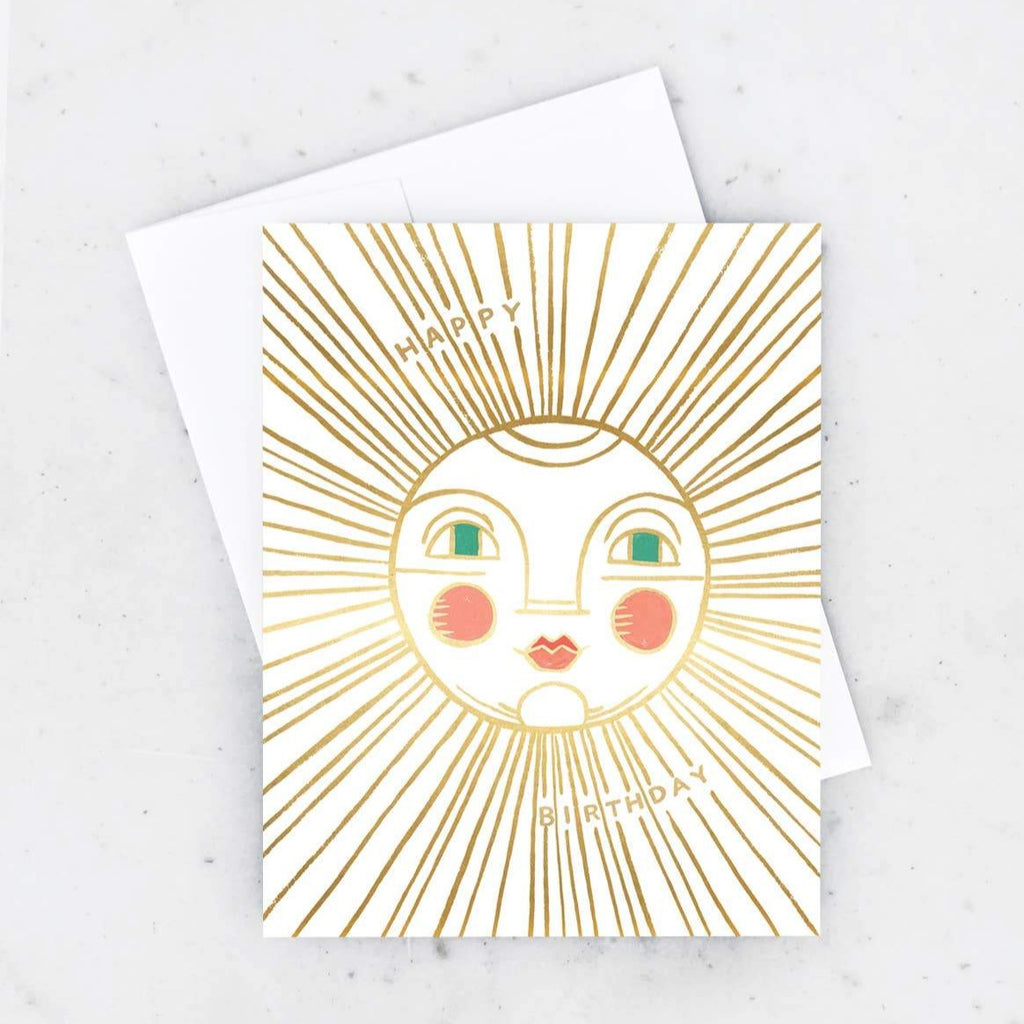 Sunshine Birthday Card | Happy Birthday Sun Cards | Idlewild Cards | Golden Rule Gallery | Excelsior, MN