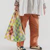 Baggu Reusable Shopping Bag in Big Check Multi at Golden Rule Gallery 