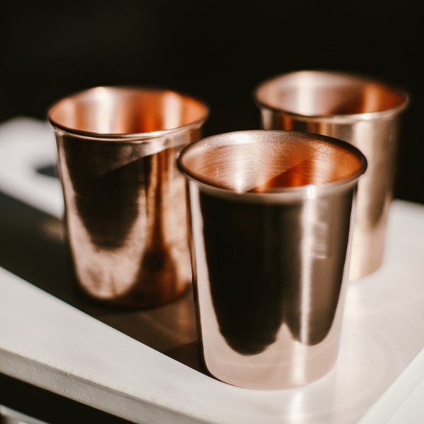 Copper Cup | Small Copper Cups | Kitchen Cups | Cocktail Bar Cups | Golden Rule Gallery | Excelsior, MN