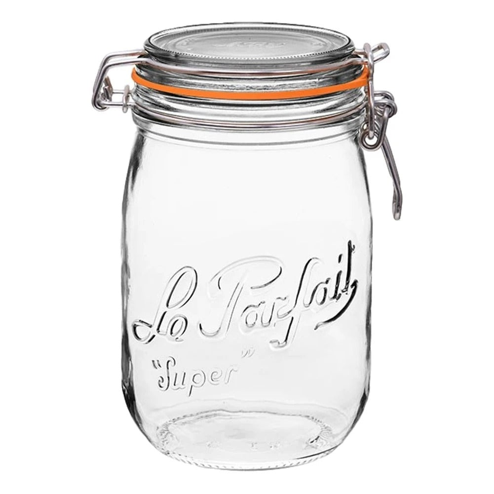 Large Glass Mason Jar with Lid Airtight Glass Jars with Lids Round