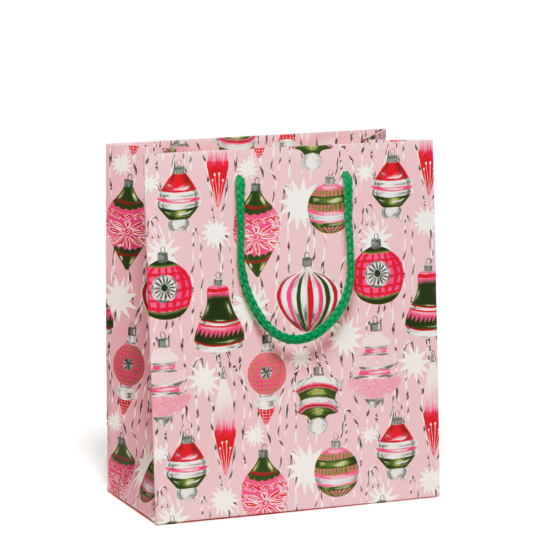 Retro Ornaments Gift Bag | Red Cap Cards | Golden Rule Gallery | Excelsior, MN
