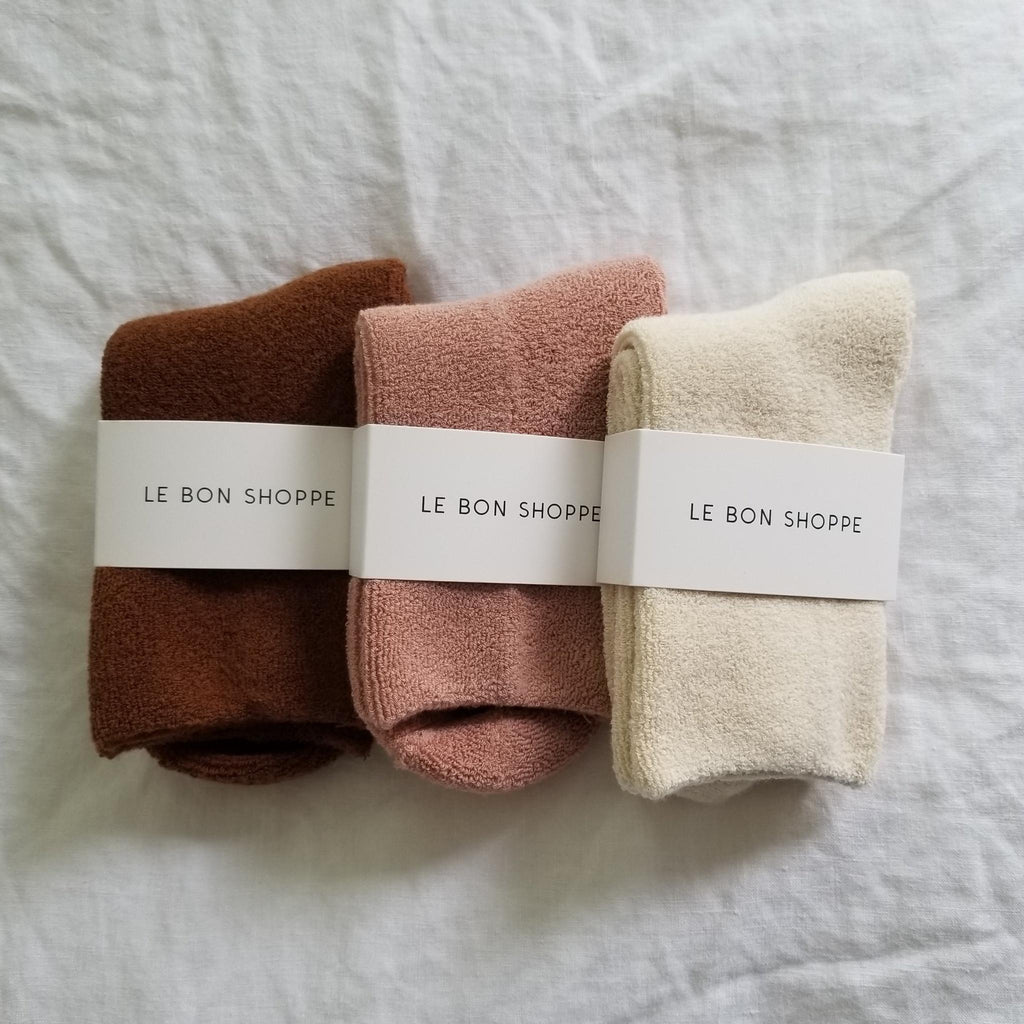 Fuzzy and Cozy Cloud Socks by Le Bon Shoppe