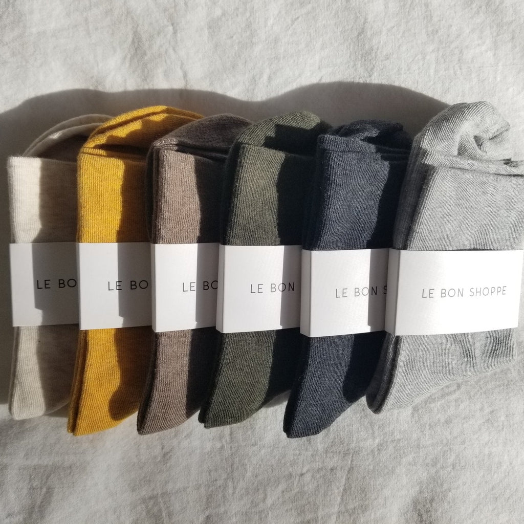 Line Up of Le Bon Shoppe Sneaker Socks