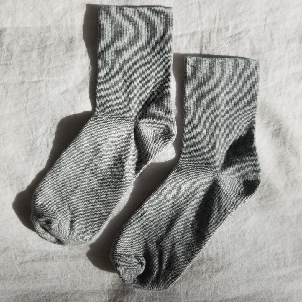 Light Grey Thick Ankle Socks