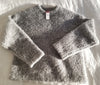 Fuzzy Heavy Grey Crewneck Sweater
