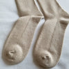 Neutral Boot Sock | Cashmere and Wool Ribbed Boot Sock | Le Bon Shoppe | Golden Rule Gallery | Minnesota