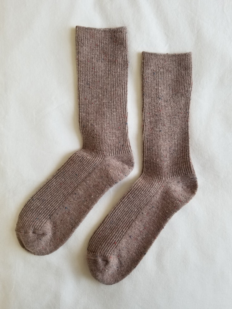 Mauve Muted Pink Snow Socks by Le Bon Shoppe at Golden Rule Gallery in Excelsior, MN