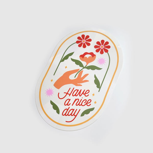 Suncatcher Decal Sticker | Have A Nice Day Sticker | Colorful Art Sun Catcher | Golden Rule Gallery | Excelsior, MN | Accessories | Stickers