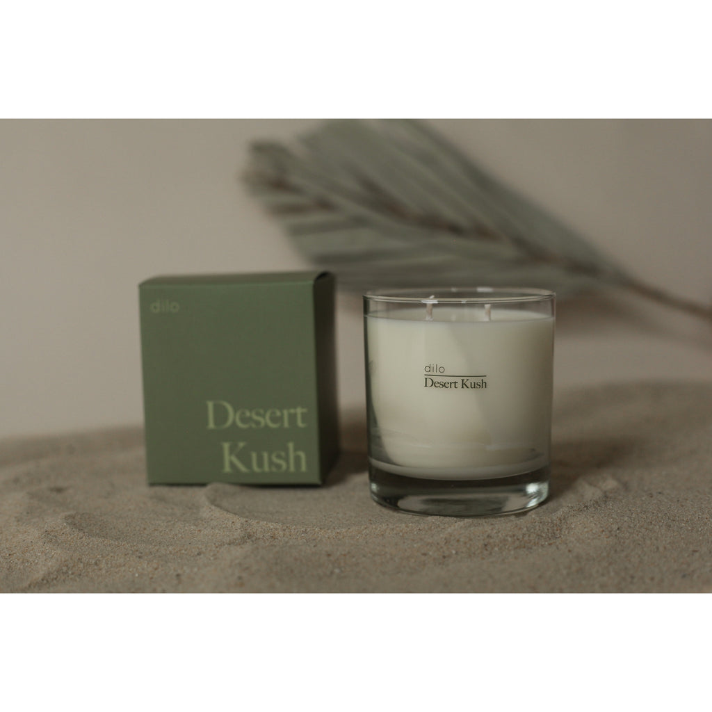 Desert Kush Moss Scented Candle by Dilo at Golden Rule Gallery in Excelsior, MN