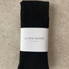 Black Tall Knee High Socks by Le Bon Shoppe