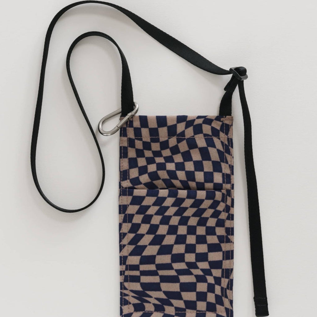 Baggu Phone Sling Bag in Trippy Checker at Golden Rule Gallery 