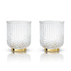 Gatsby Glass Tumblers | Bar Tumblers | Art Deco Gatsby Glasses | Viski | Bar | Kitchen | Golden Rule Gallery | Excelsior, MN