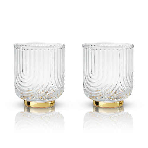 Gatsby Glass Tumblers, Golden Rule Gallery