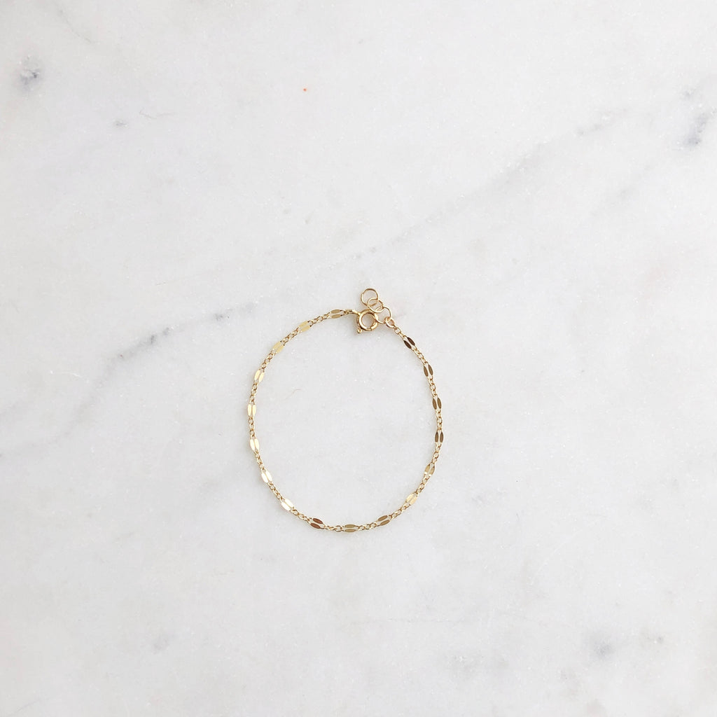 Gold Fill Chain Bracelet by Token Jewelry