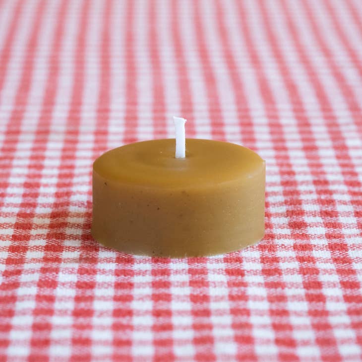 Beeswax Tea-Light Candle at Golden Rule Gallery 