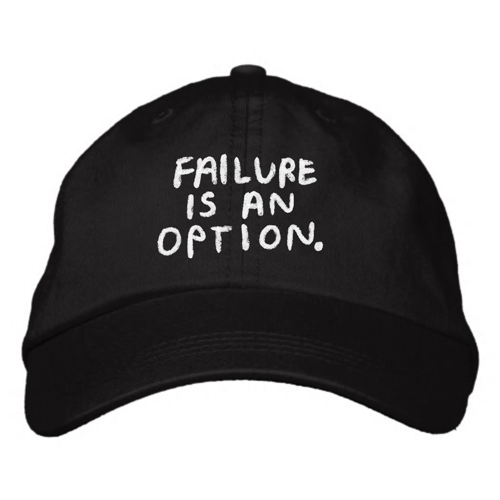 Failure is an Option Hat | Black Baseball Cap | People I've Loved Cap | Accessories | Hats | Golden Rule Gallery | Excelsior, MN