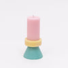 Tall Stack Candles | Pastel Color-block Candles | Yod and Co | Home Decor | Candle Decor | Golden Rule Gallery | Excelsior, MN