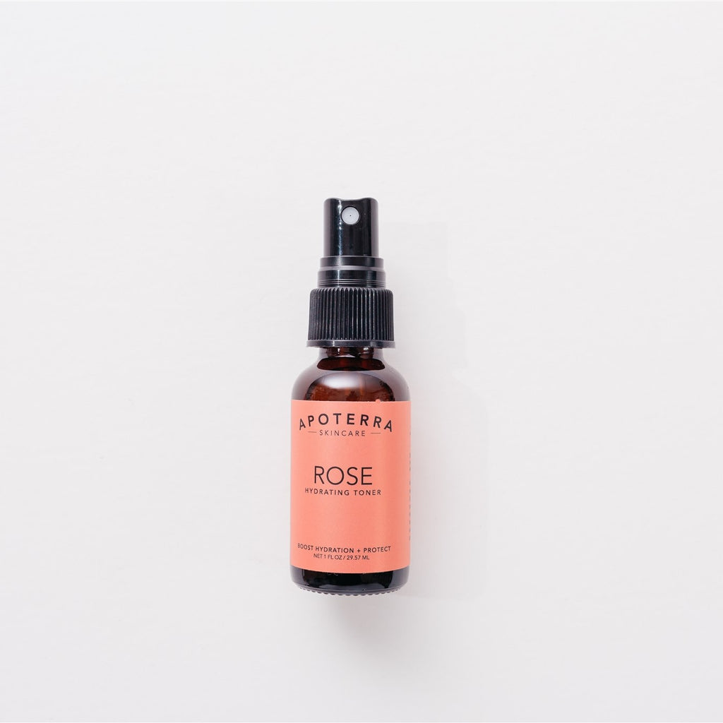 Hydrating Rose Toner | Apoterra Skincare | Rose Hydrating Toner with Hyaluronic Acid and Rooibos | Golden Rule Gallery | Excelsior, MN