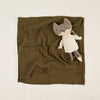 Light Baby Blanket in Olive | Saardé | Baby Blanket | Baby Muslin | Golden Rule Gallery | Excelsior, MN