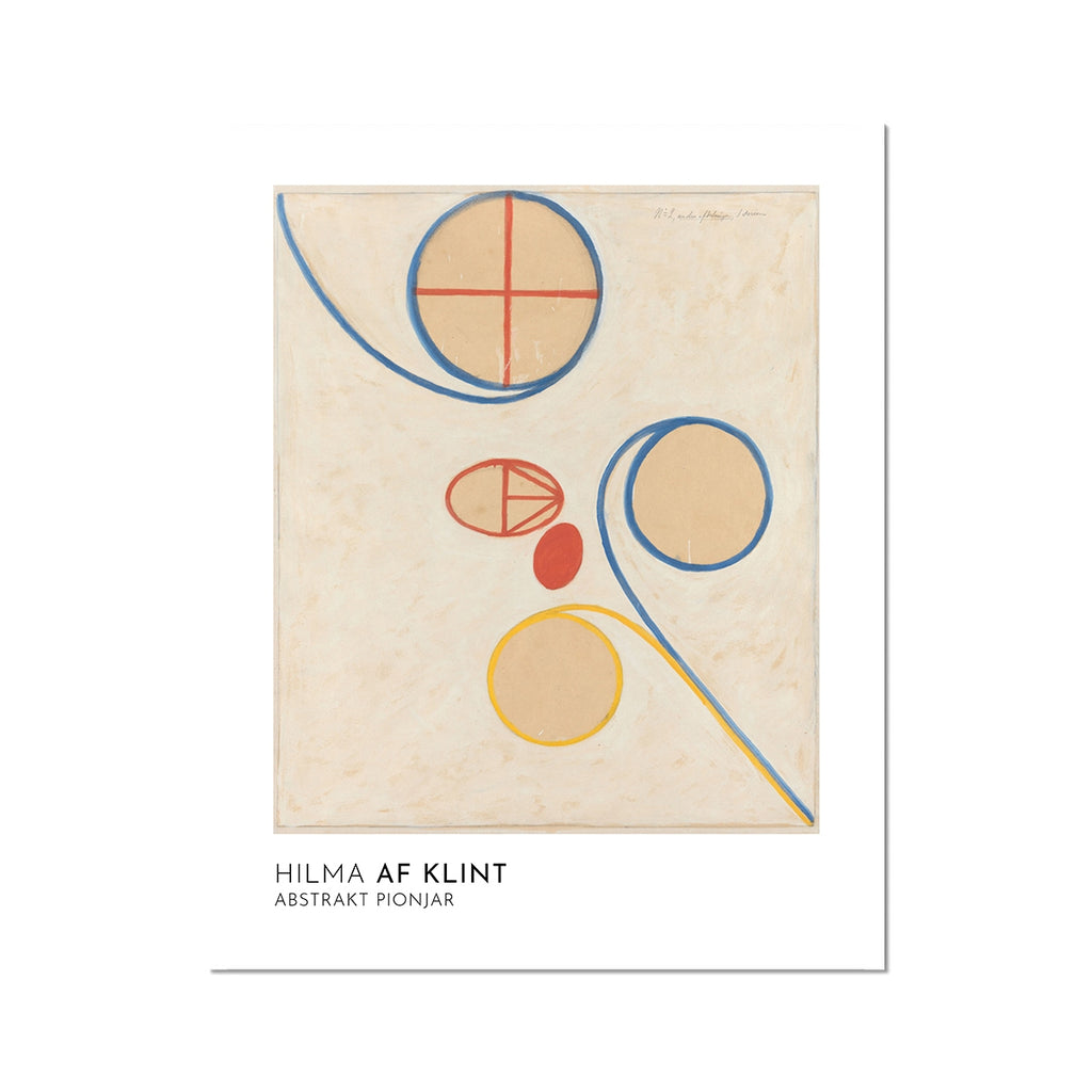 Hilma Af Klint Abstract Pink Modern Reproduction Art Print at Golden Rule Gallery in Excelsior, MN