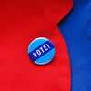 Vote Pin Back Button by Word for Word at Golden Rule Gallery in Excelsior, MN