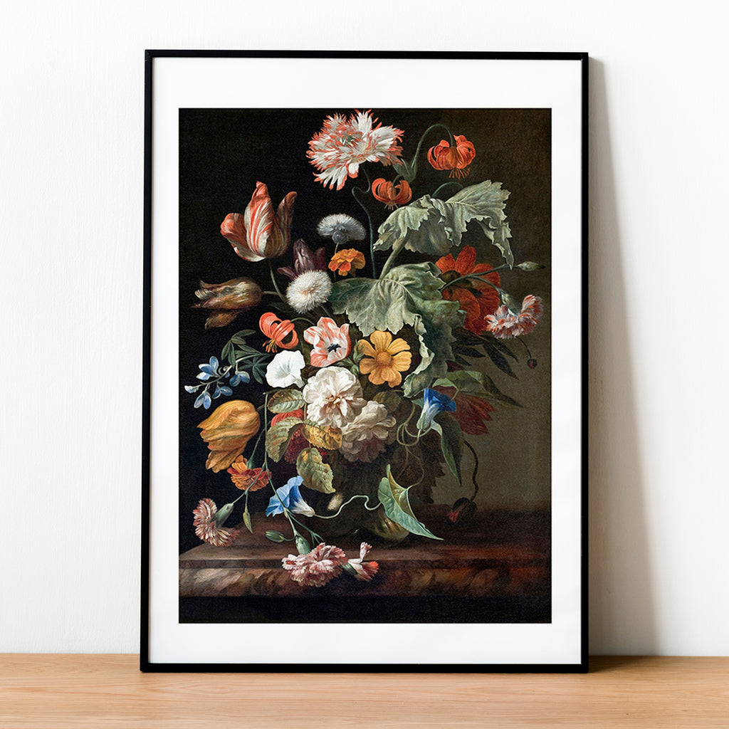 Rachel Ruysch Floral Modern Reproduction Art Print at Golden Rule Gallery in Excelsior, MN