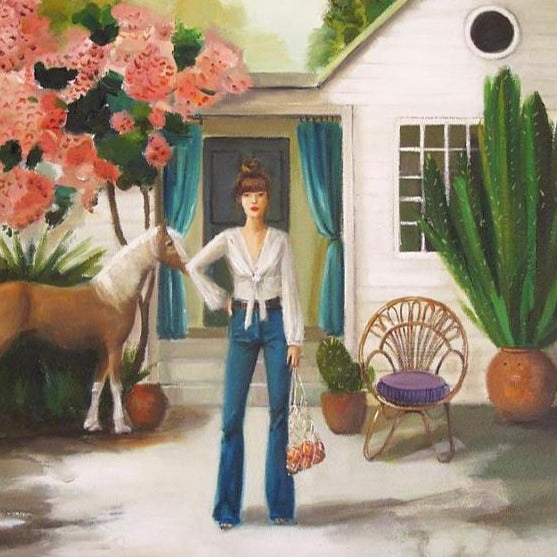 Pony Art Print | Janet Hill Studios | Golden Rule Gallery | Excelsior, MN | Horse Girl Art Print