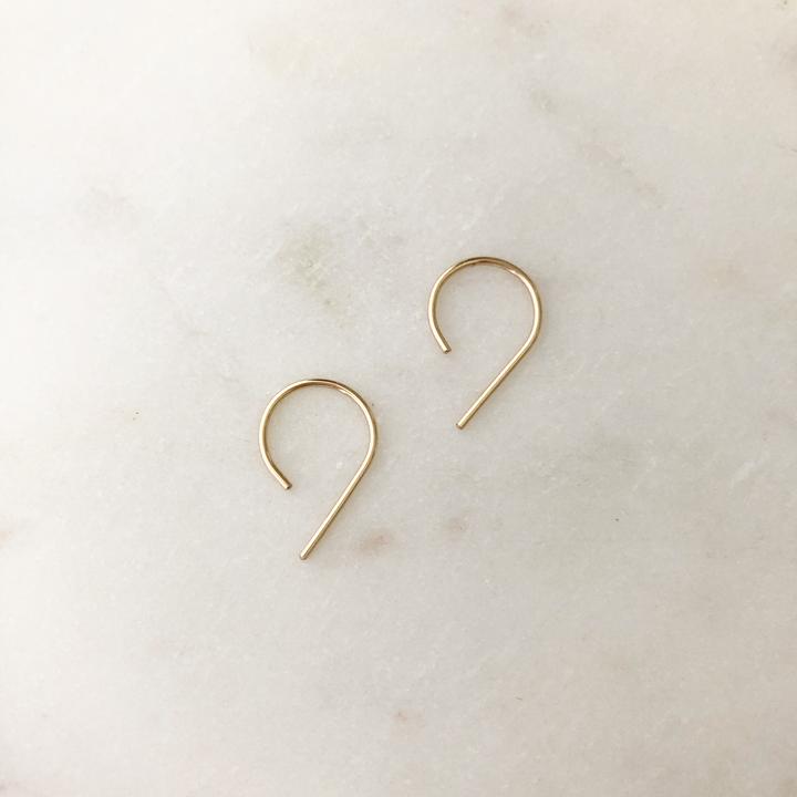 Mini Gold Nines Earrings by Token