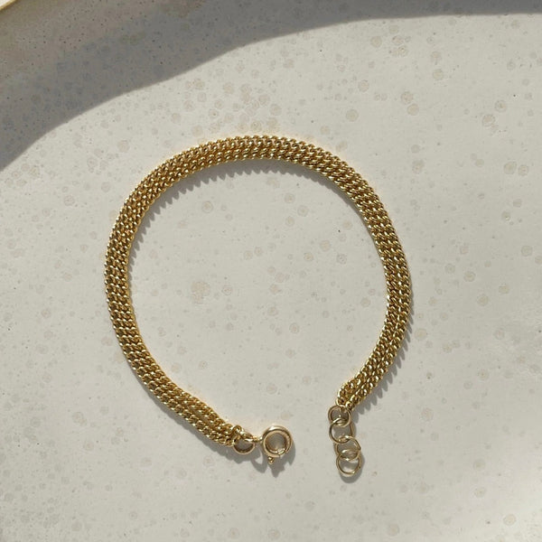 La Mer Chain Gold Bracelet by Token Jewelry at Golden Rule Gallery in Excelsior, MN