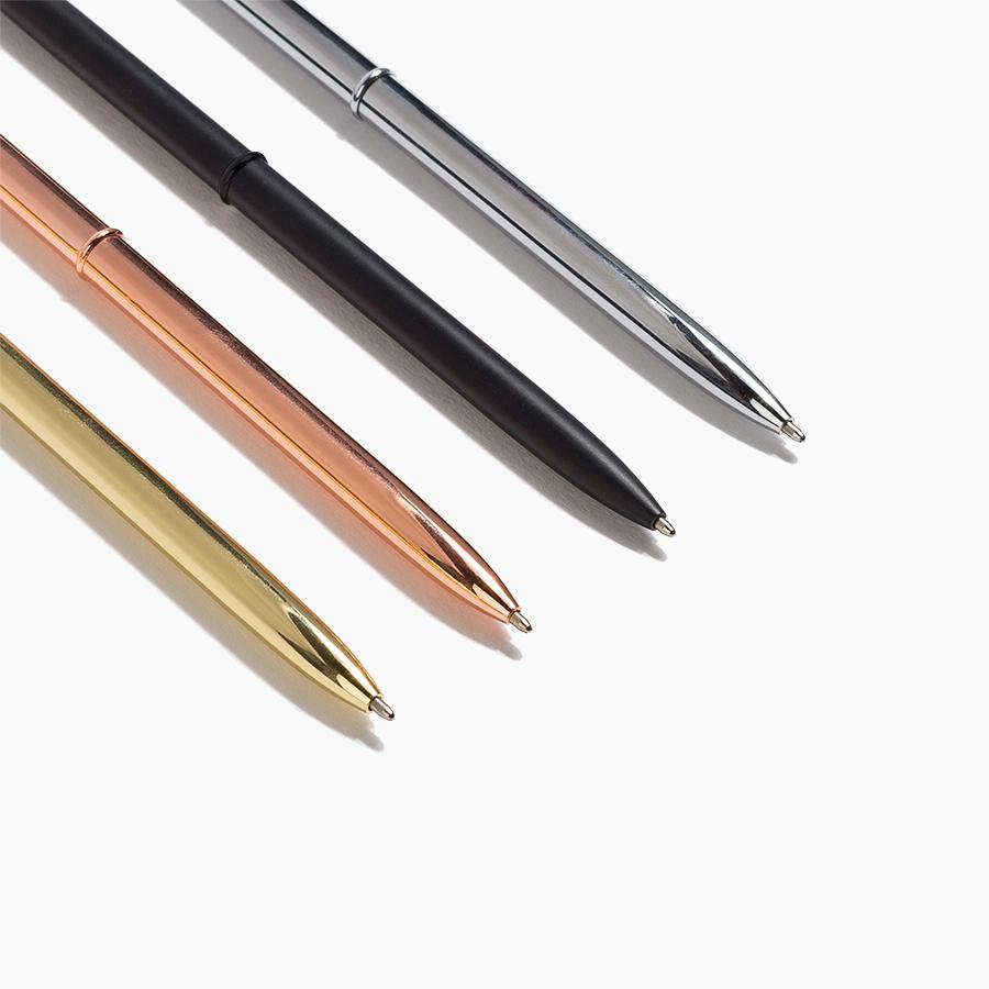 Slim Metallic Pen Set by Poketo at Golden Rule Gallery