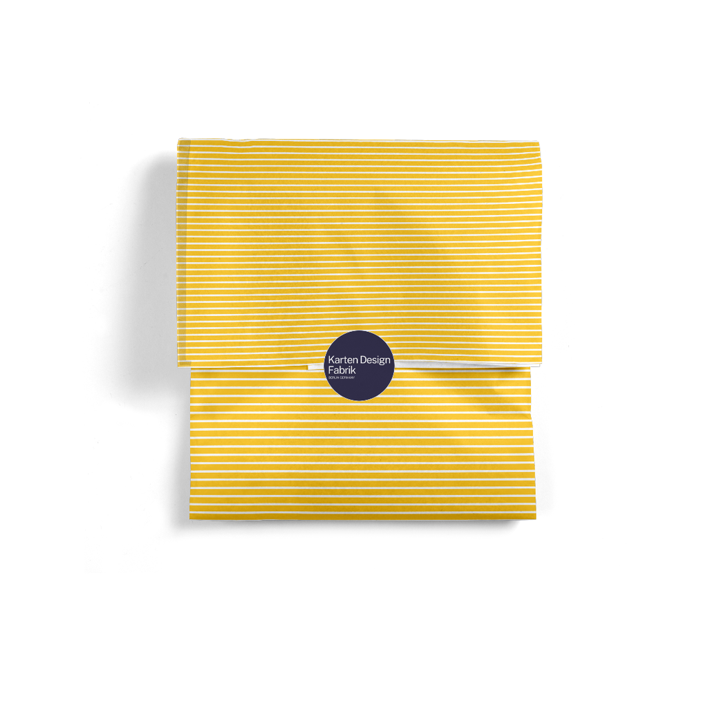 Eco Gift Wrap | Stripetown Yellow | Golden Rule Gallery | Excelsior, MN |
